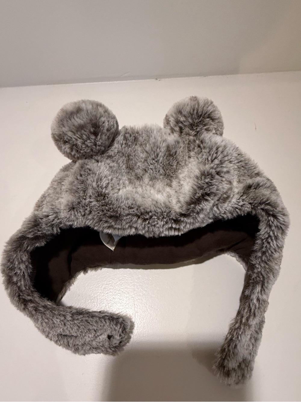 First Impressions Fuzzy Bear Hat 0-6M